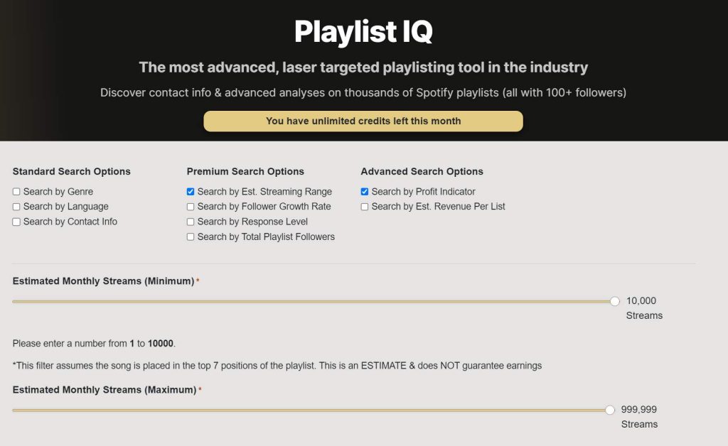 Playlist IQ Tool
