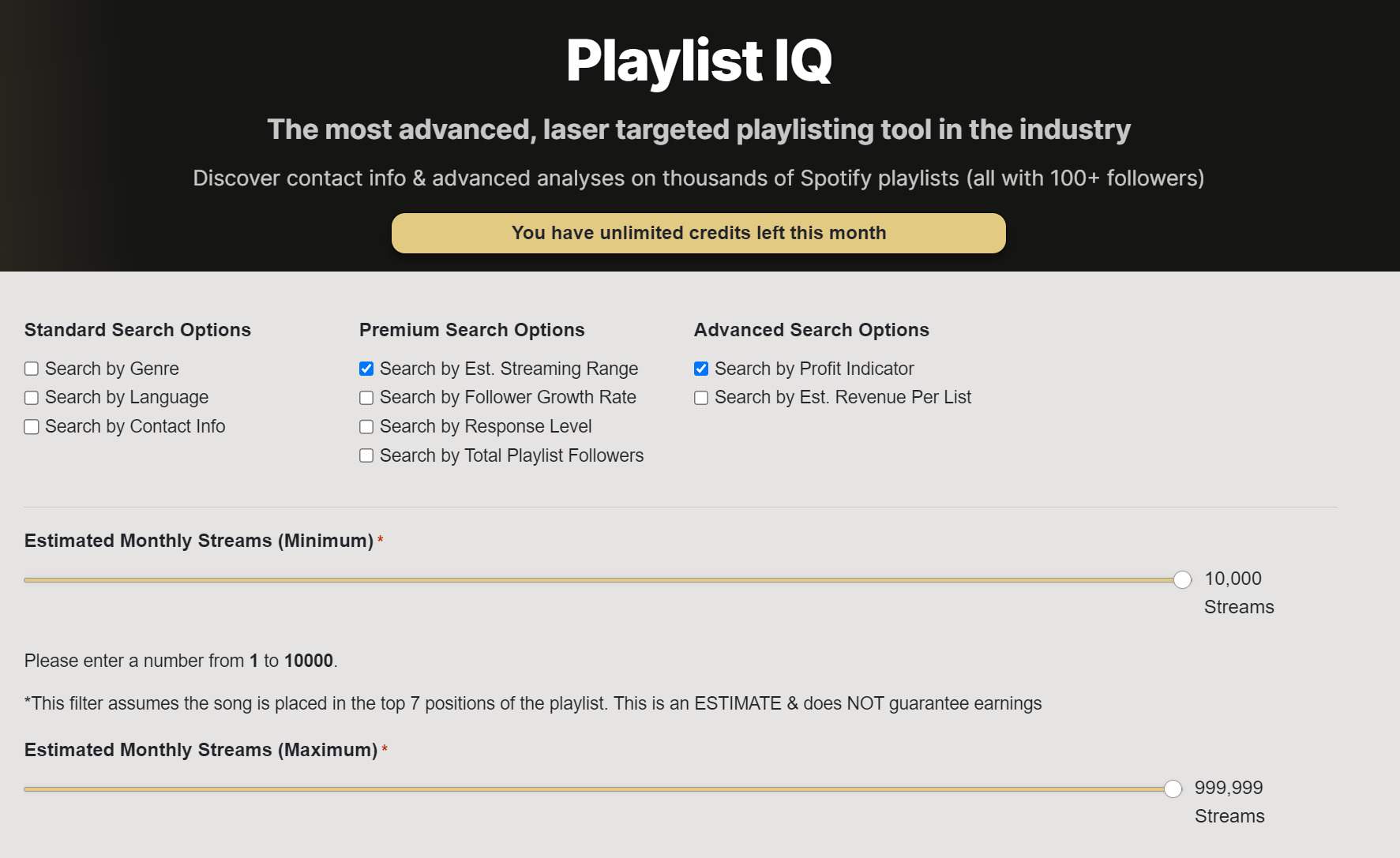 Playlist IQ Tool