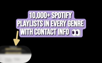 Spotify Playlist Curators Contact Info