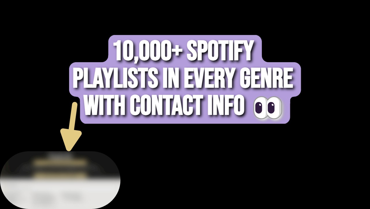 Spotify Playlist Curators Contact Info