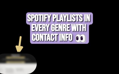 Spotify Playlist Curators Contact Information