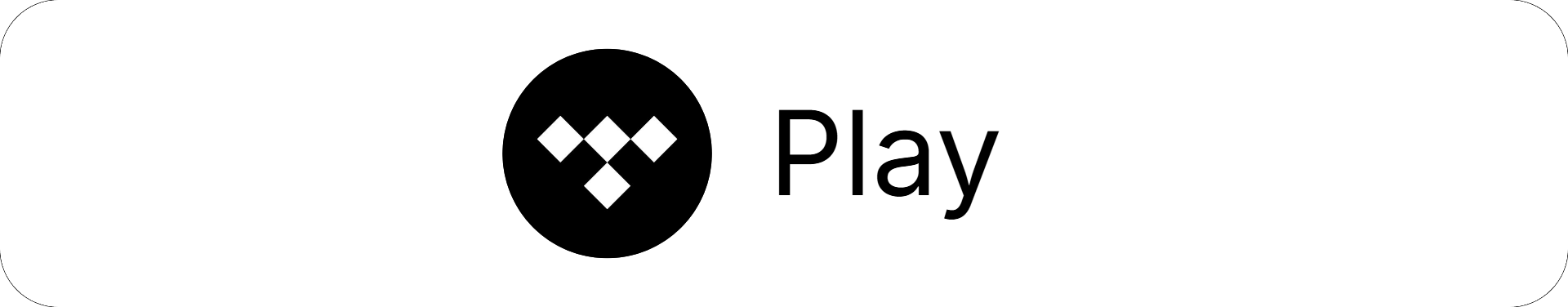 Tidal Music Play Button