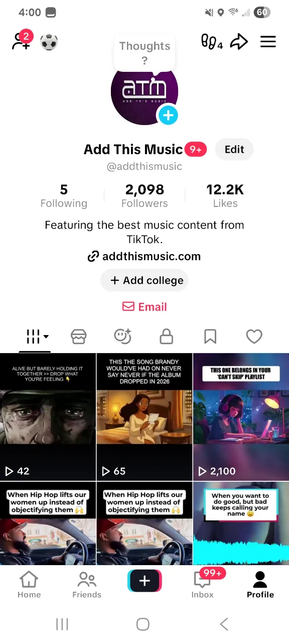 Record Label AI TikTok Verification