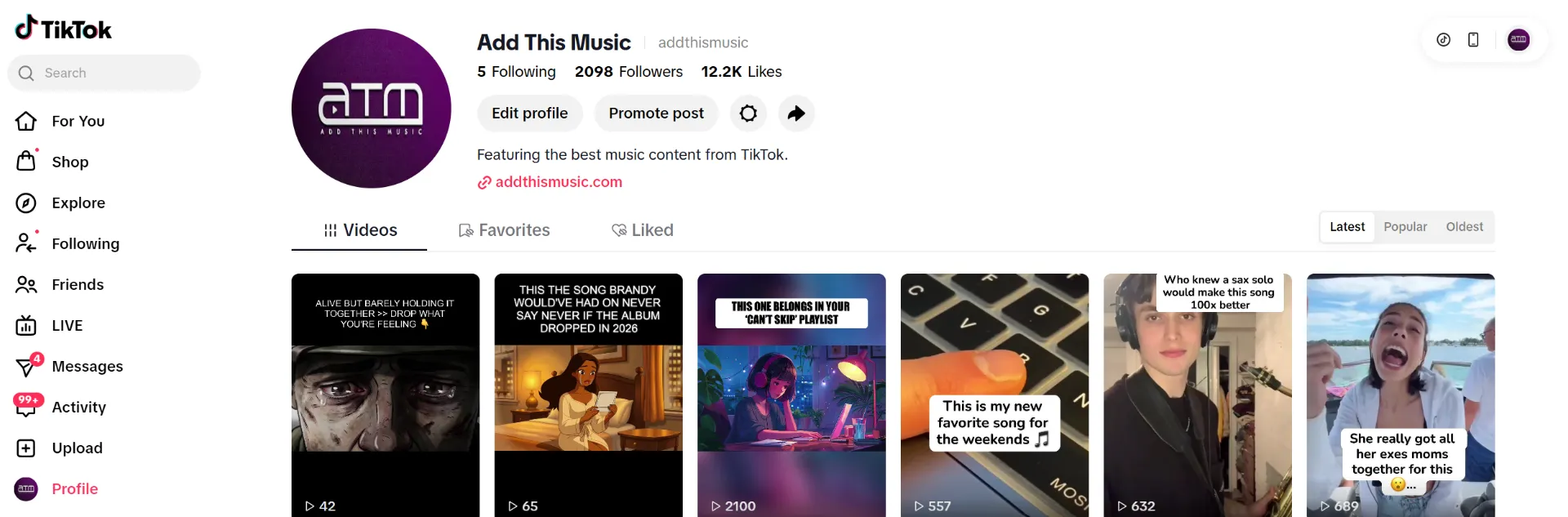 Record Label AI TikTok Verification